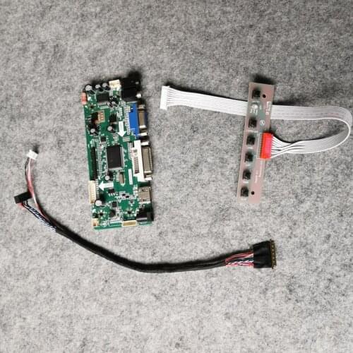 M.NT68676 40-Pin LVDS 1600*900 Fit B156RW01/B173RW01/CLAA173UA01A screen monitor drive board card VGA+DVI DIY kit WLED 60Hz