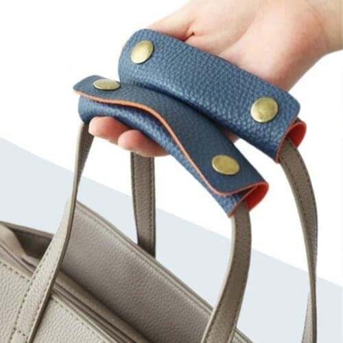 Soft Travel Bag Anti-stroke Grip Protective Cover Leather Luggage Handle Wrap Grip