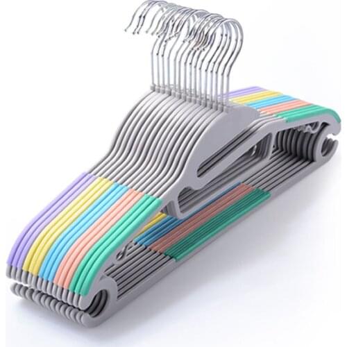 20pcs/lot 41cm Wet And Dry Anti-slip Plastic Adult Hanger Clothes Wardrobe Hangers