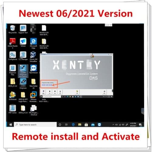 Newest Xentry 2021.06 Version software install and activation remote WIN10 64bit profession system MB STAR SD C4/C5/C6 software