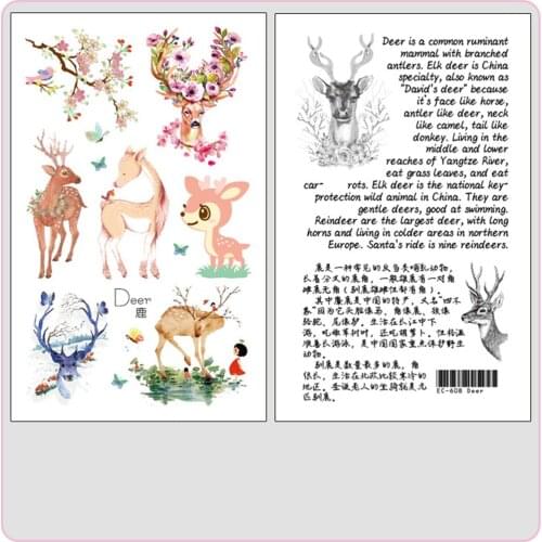New Original Cartoon Animal Tattoo Stickers Fun ChildrenS Tattoo Stickers Green Waterproof One-Time Tattoo Stickers