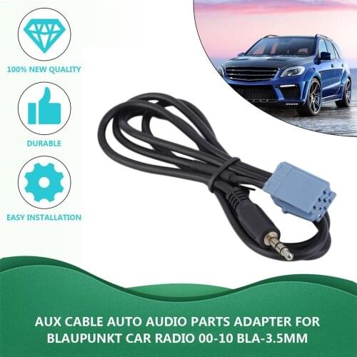 New Aux Cable Auto Audio Adapter Parts Audio For Blaupunkt Car Radio 2000-2010 BLA-3.5MM.Cable Auto Audio Adapter