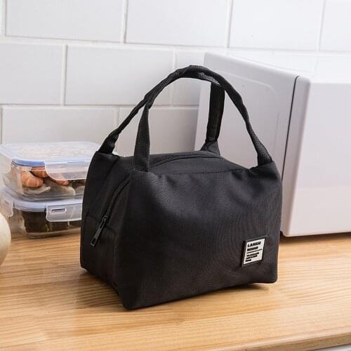 Portable Insulated Canvas Lunch Bag Thermal Food Picnic Lunch Bags For Women Kids Men Cooler Lunch Box Fashion Bag Tote 25