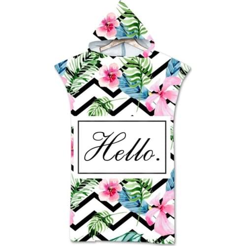 Drop Shipping Animal Hooded Beach Towels Microfiber Kids Swimming Shower Towel Adult Bath Towel Bathroom Towel