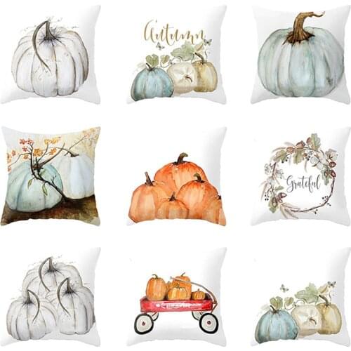 Sold Out Clearance Thanksgiving Decorations for Home Halloween Pillowcase Pumpkin Series Pillow Cover 20 Available Fellows