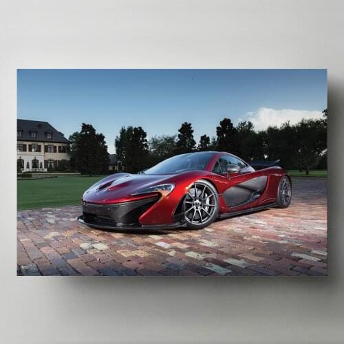 Modern Wall Art Canvas Paintings Mclaren Red Sport Cars Picture HD Print Vehicle Posters for Living Room Decor
