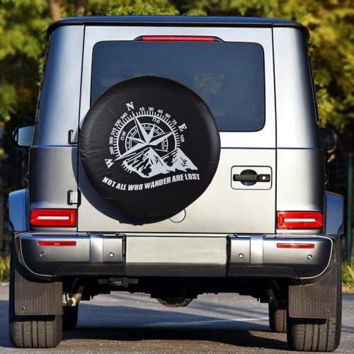 Heavy-Duty PVC Leather Spare Wheel Tire Cover Case Pouch Protector Bag For Jeep Gladiator J12 Wrangler Liberty