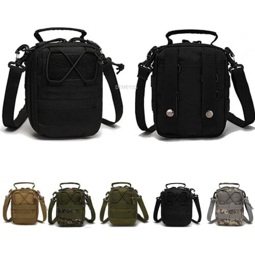 Tactical Molle Pouch Mens Belt Pack with Shoulder Bag Military Sport Running Mobile Phone Wallet Travel Tool Small Pocket