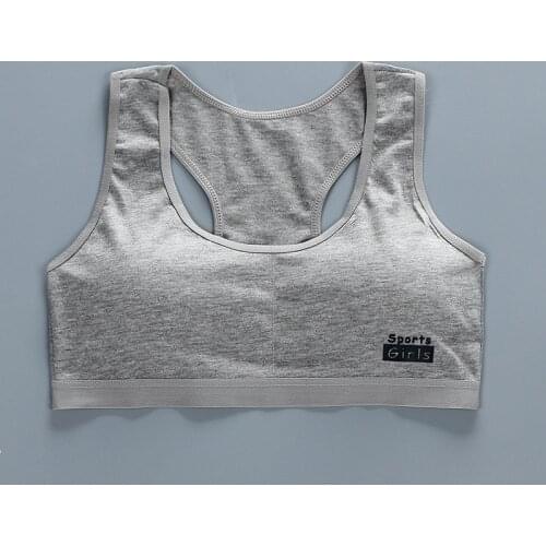 New 8-18years Teen Girls Training Bras Puberty Wireless Elastic Bra Cotton Sport Tank Tops Underwear