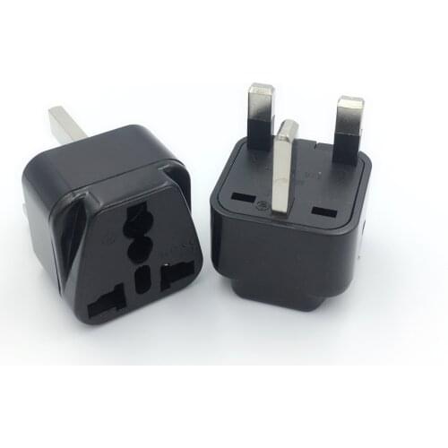 UK British Travel Adapter Universal Swiss Brazil US AU EU to UK Plug Adapter AC Power Charger Socket Outlet High Quality