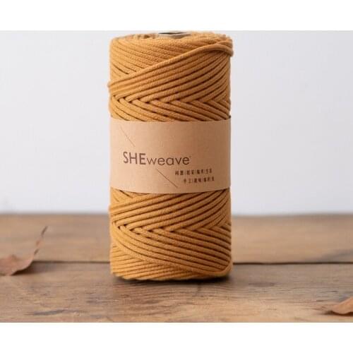 Macaron color 3mm core-spun rope cotton rope handmade DIY braided rope 21 cotton rope bag material wool 100 meters