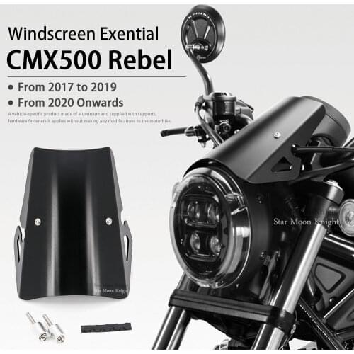 For HONDA CMX500 CMX 500 REBEL 500 moto windscreen Exential Wind Deflector windshield Protector windboard wind wscreen shield