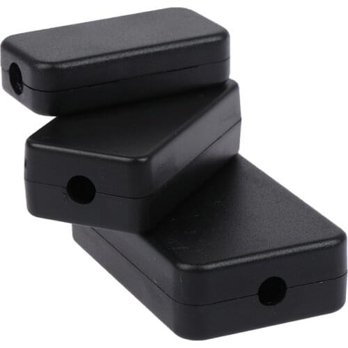 2Pcs ABS Plastic Project Box Waterproof Black DIY Housing Instrument Case Storage Case Enclosure Boxes Electronic Home Supplies