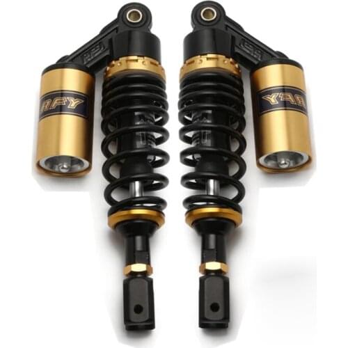 RFY New 1Pair 280mm 295mm motorcycle rear shock absorber for Honda Suzuki Kawasaki Yamaha Black + gold