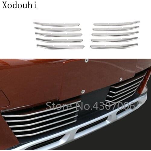 Car Protection Trim Front Up Racing Grid Grill Grille Frame Lamp Hoods 4pcs For Peugeot 3008 GT 3008GT 2016 2017 2018 2019 2020