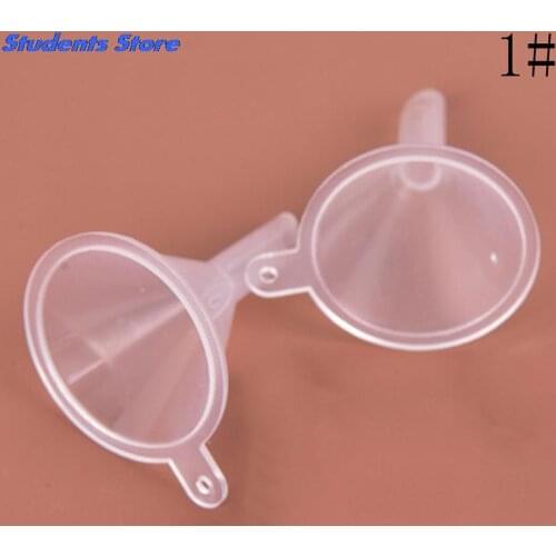 2pcs Small Plastic For Perfume Diffuser Bottle Mini Liquid Oil Funnels Labs Kitchen Specialty Tools
