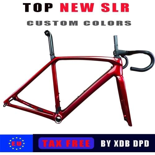 2021 T1000 Light Weight Top SLR Carbon Road Bicycle Bike Frame Disc Brake Framest T47& Bike Handlebar XDB DPD Available