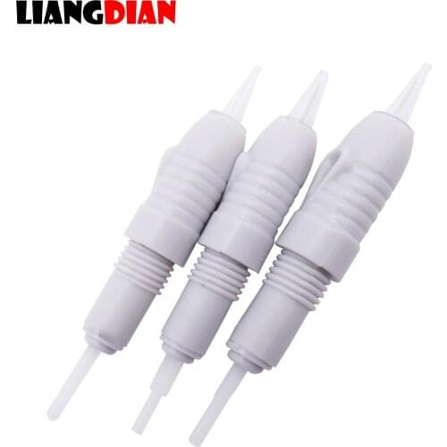 30pcs Sterilized 8mm Screw Gray Tattoo Cartridges Tatto Needles For Lips Eyebrow Eyeliner Permanent Makeup Microblading 1P 3P 5P