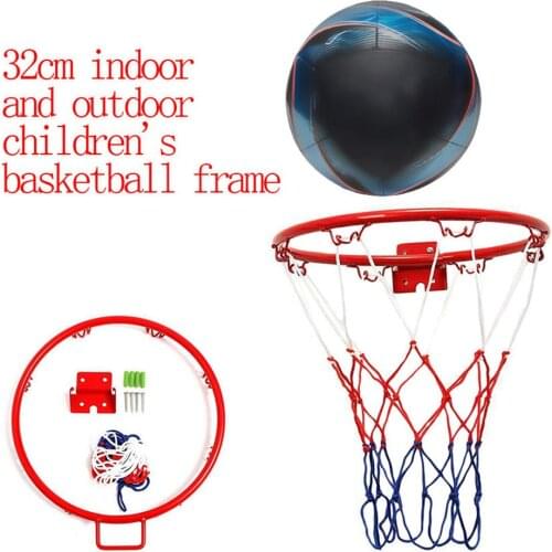 32cm Hanging Basketball Wall Mounted Goal Hoop Rim Net Sports Netting Indoor Outdoor Basketball Hoop Living Room Kid gift