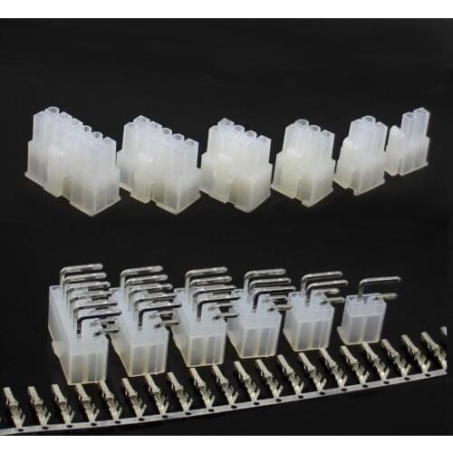 5sets 5557 5569 2P 4P 6P 8P 10P 12P 14P 16P 18P 20P 22P 24P 4.2mm Right Angle Pin Wire Terminals Connector Plug for Car Auto