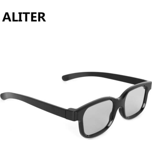 ALITER High Quality Polarized Passive 3D Glasses Black H3 For TV Real D 3D Cinemas