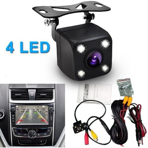 Car Rearview HD Camera HD Night Vision 4 LED Camera Car Parking Space Right Front Camera 170 Wide Angle NTSC Video System