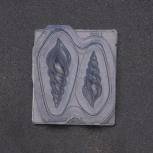 C1FC Silicone Mini Conch Mold Nail Art Resin Casting Mould Sea Snail Resin Mold Tools