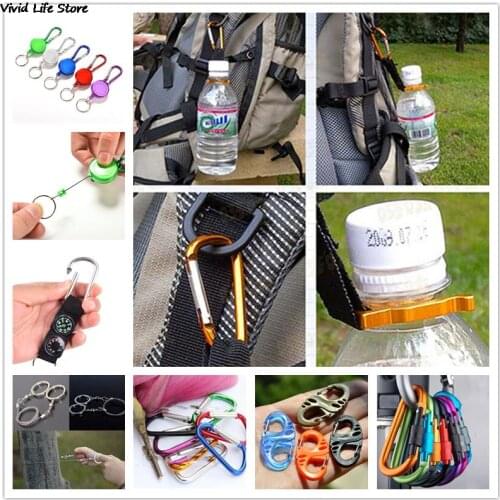 Camping tools carabiner clip keychain tourist equipment climbing equipment carabiners hook keychain