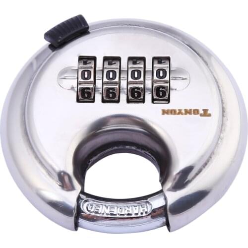 Stainless Steel 4-digit Combination Code Number Lock Padlock Luggage Lock For Zipper Bag Backpack Handbag Drawer Cabinet