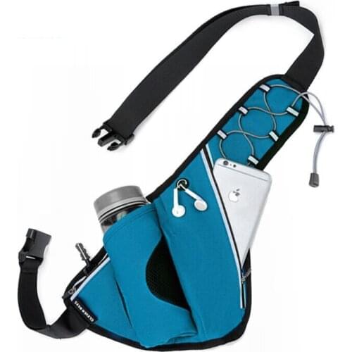 Outdoor sports running water bottle purse large capacity triangle cycling water cup bag waterproof marathon equipment supplies