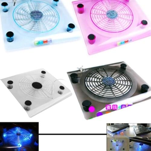 Laptop Cooler USB Cooling Big Fan LED Light Cooler Pad Stand for 15" PC Notebook