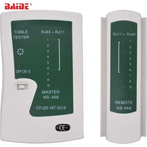 Hot selling Network Cable Tester RJ45 RJ11 RJ12 CAT5/ Cat 5e / Cat 6 UTP LAN Cable Tester Networking Tool 200pcs/lot