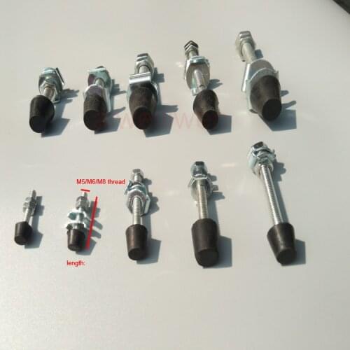 M5 M6 M8 thread Quick clamp Vinyl head screw Rubber head shock-proof bolt quakeproof