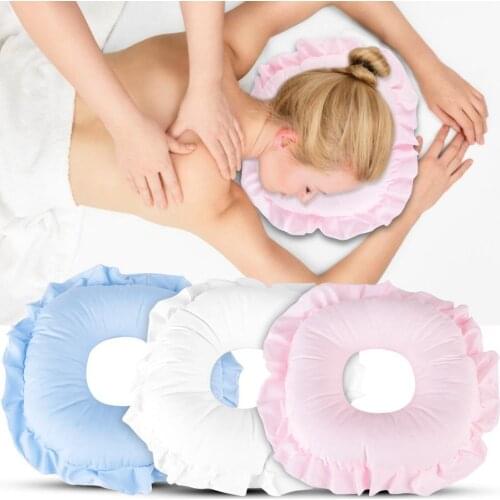 Massage Pillow Travel Airplane Air Inflatable Neck Pillows Car Head Neck Rest Air Cushion for Sleep Massage Relaxation