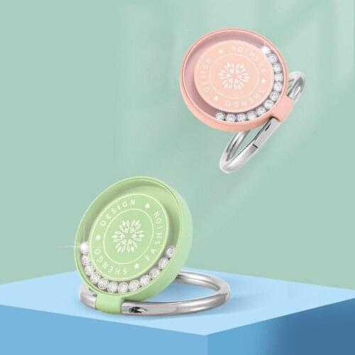 Metal Diamond Finger Ring Smartphone Stand Holder Mobile Car Phone Holder Suporte Celular For iPhone 11 12 Max All Smart Phone