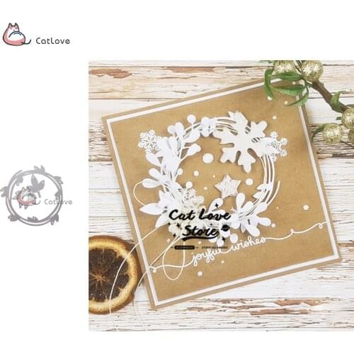 Leaf Wreath Metal Cutting Dies Stencils For DIY Scrapbooking Paper Card Decorative Craft Dies Embossing Die Cuts New 2019