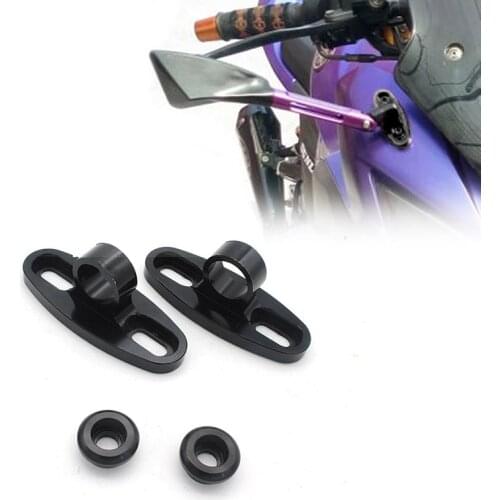 Motorcycle Rearview Side Mirror Adapter For Ducati 848 1299 Panigale BMW S1000RR HP2 Sport Triumph Daytona 675 955i SUZUKI GSXR