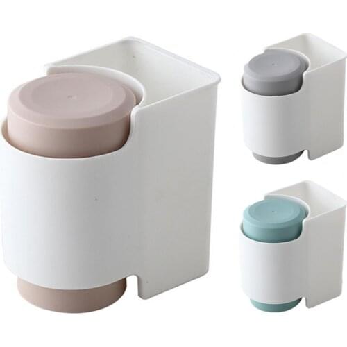 Toothbrush Holder Wall Mounted Strong Adsorption PP Combs Razors Toothpaste Box for Home