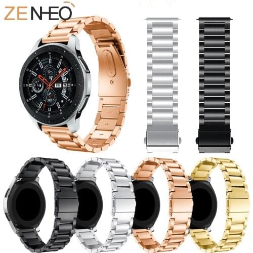 New fashion strap For Samsung Galaxy 46mm Stainless Steel Watch Band Strap metal buckle for Samsung Gear S3 Cassic/frontier 22mm