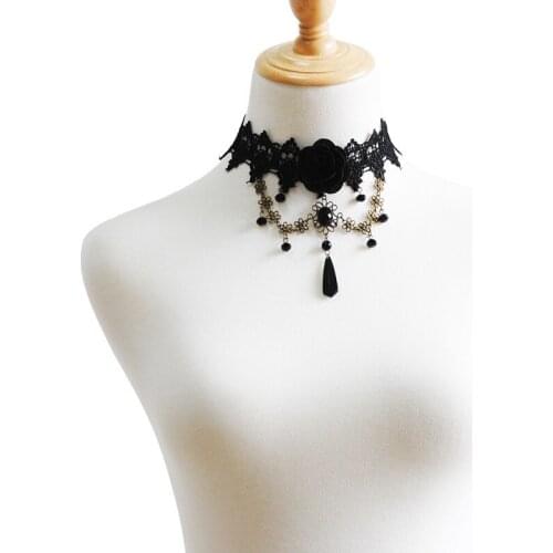 Vintage Choker Necklace Gothic Jewelry False Collar Statement Necklace for Women Accessories Girl Party Jewelry