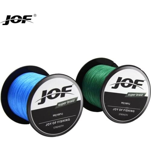 JOF X8 Braided PE Lines at 300m Fishing Line Double Color Super Powered Braided Line Super Soft and Standard Strength at 330 YD