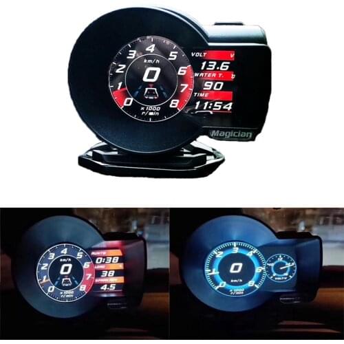 Professional OBD Head Up Display Multifunction Car Digital Boost Gauge Voltage Speed Meter Water Temp Alarm Auto Diagnostic Tool
