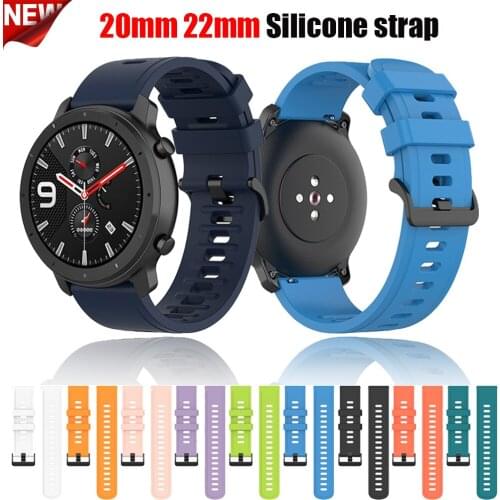 Sport Silicone 20 22mm watch band strap For Huawei watch GT 2 46mm smartwatch Replacement wristband For Huawei watch GT 42mm46mm