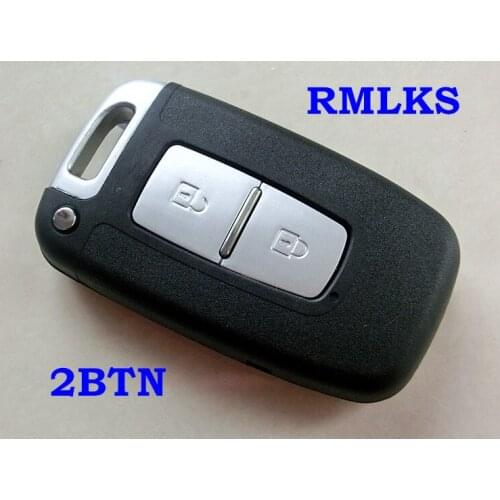 RMLKS New Uncut 2 Buttons Smart Remote Key Shell Replacement For Hyundai Case Cover