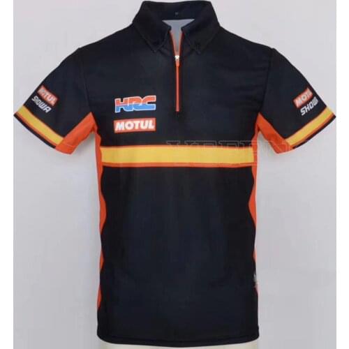 HRC Repsol Polo Shirt for Honda Motorcycle Motocross Team Racing Summer Quick dry Breathable Moto Gp Sports Jersey
