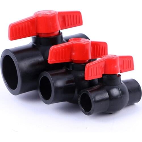 1/2" 3/4" 1" High-density polyethylene PE Valve Ball Valve PVC One-piece Standards Ball Valves