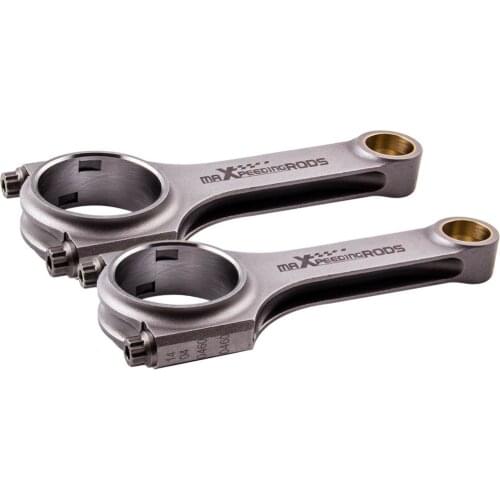 4340 Con Rod Conrod Connecting Rods for Fiat 500 Old Model 2 Cyl 130mm TüV Certification Genuine ARP 2000 5/16" Bolts