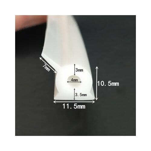 Custom Silicon Rubber Angle Corner Protecor Collision Avoidance Gasket Solid Silicone Sealing Strip Bar White