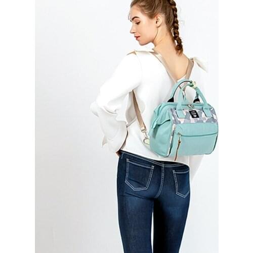 Diaper Bag Backpack, Portable Backpack Include Insulated Pocket, Stylish and Durable Nappy Bags for Baby, Multi-Functional 066C