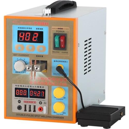 SUNKKO788H Dual-use Battery Spot Welder USB Pulse Spot Welding Machine for 18650 lithium battery pack production spot welding